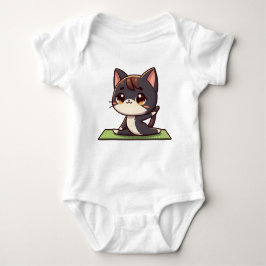 Cute Chibi Yoga Cat T Shirt