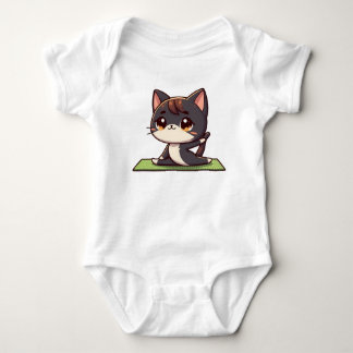 Cute Chibi Yoga Cat T Shirt