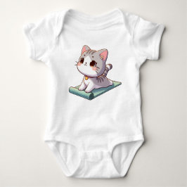 Cute Chibi Yoga Cat T Shirt