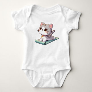 Cute Chibi Yoga Cat T Shirt