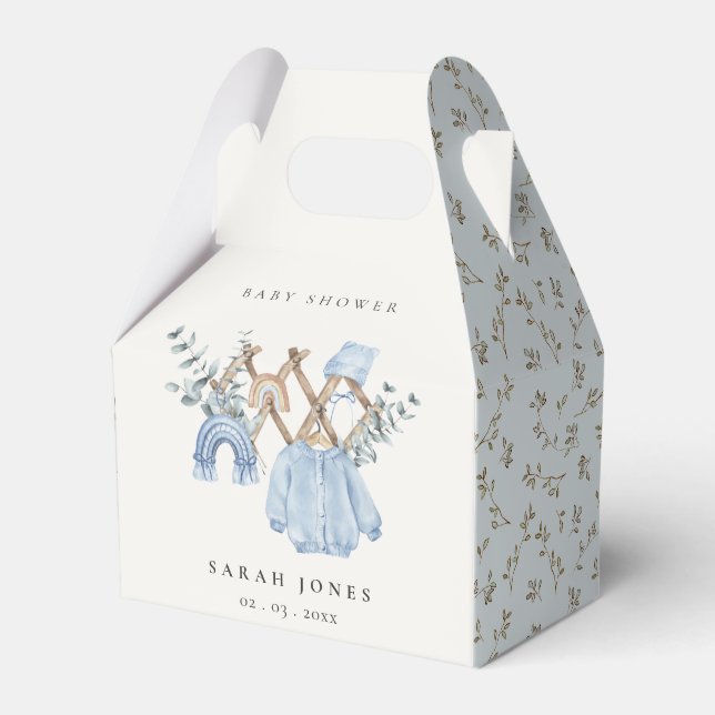 Cute Chic Boy Barnkläders Essential Baby Shower Presentaskar (Framsidan Sidan)