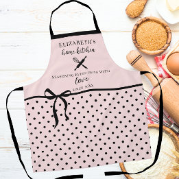 Cute Chic Girly Rosa och svart Polka-punkt