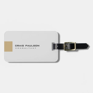 Cute Chic Light Grått Beige Minimalist Plain Bagagebricka