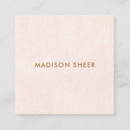 Cute Chic Ljus rosa Beauty Salon Fyrkantigt Visitkort