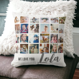 Cute chic vi kärlek, du lola fotot Dekorativ kudde