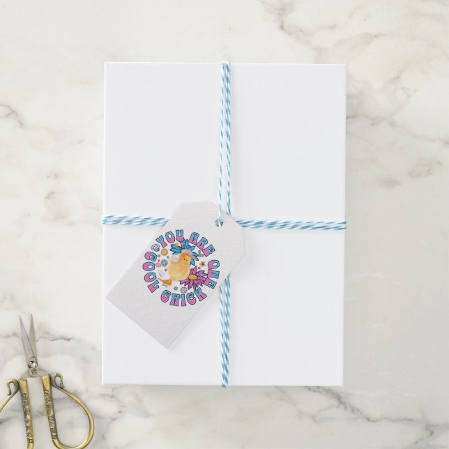 Cute Chick - du är en Coola Chick Presentetikett (Med Snöre)