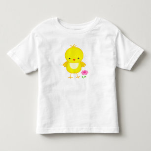 Cute chick med blomma t-shirt