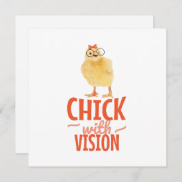 Cute Chick med glasögon - Chick med sikt