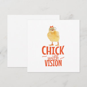 Cute Chick med glasögon - Chick med sikt