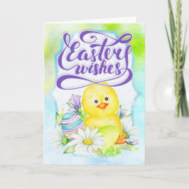 Cute Chick - Påsk Önskemål Helgkort