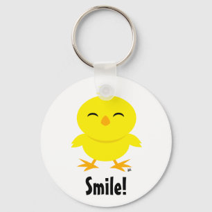 Cute Chick Smile-nyckelkedja Nyckelring