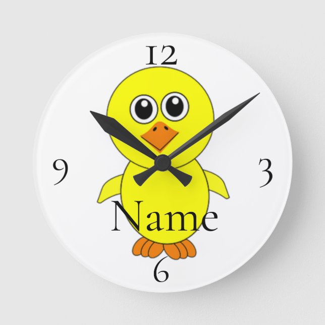 Cute-Chick Thunder_Cove Rund Klocka (Framsida)