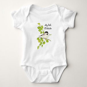 Cute Chickadee Bird My Little Chickadee Quote Tee Shirt