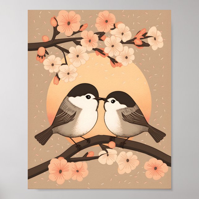 Cute Chickadee par Kissing Sunset Poster (Framsidan)