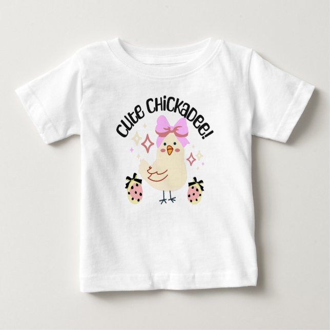 Cute chickadee t shirt (Framsida)