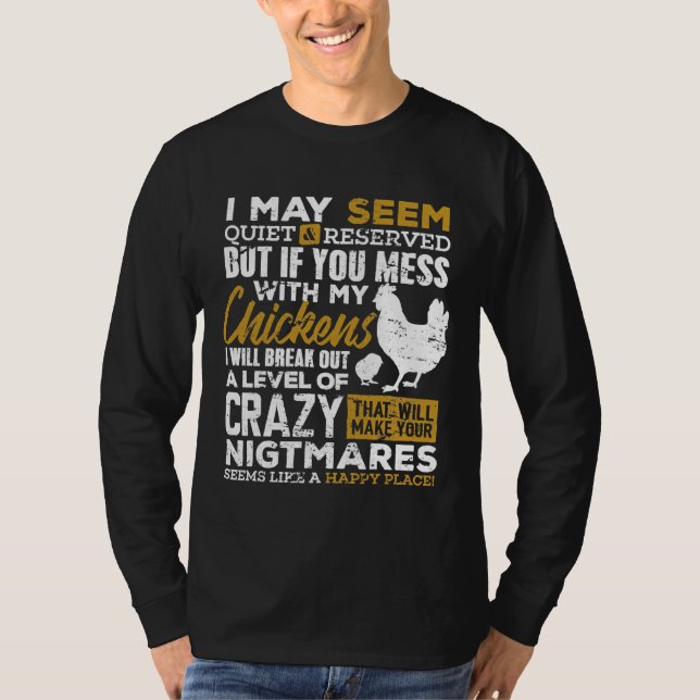 Cute Chicken Älskare Farmer T Shirt (Framsida)
