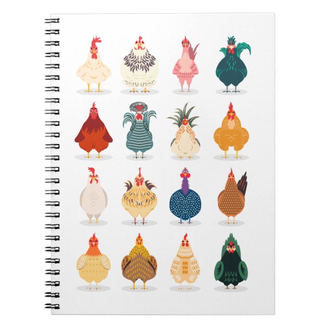 Cute Chicken Anteckningsbok (Framsidan)