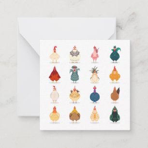  Cute Chicken Anteckningskort