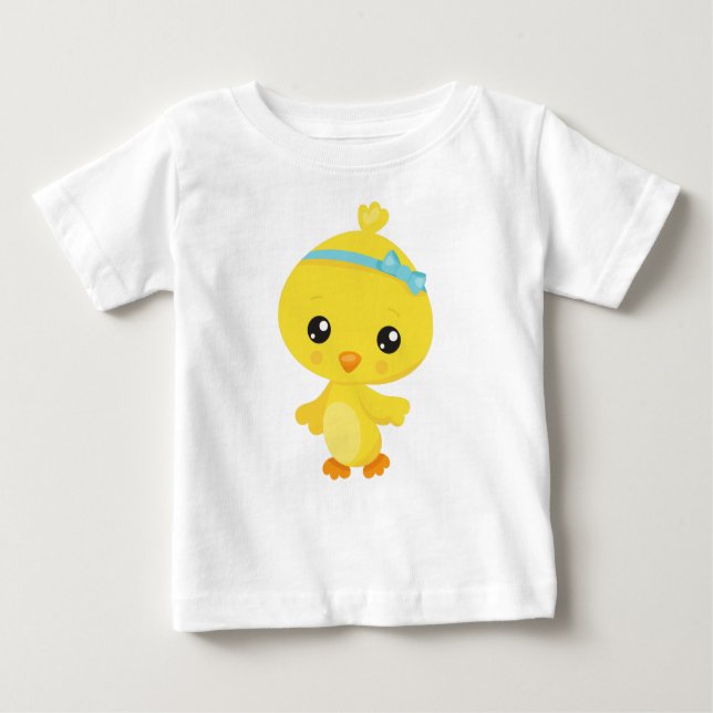 Cute Chicken, Baby Chicken, Chick, Little Chicken T Shirt (Framsida)