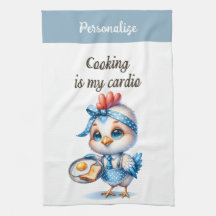 Cute Chicken Cooking Breakfast Funny Kitchen Quote