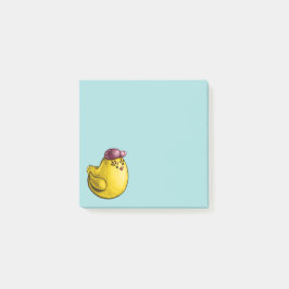 Cute Chicken Design - Lustigt Gult Chick Påsk Post-it Block