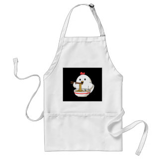 Cute Chicken Eating Ramen Noodles Kawaii Illustrat Förkläde
