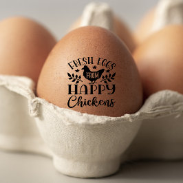 Cute Chicken Farm Fresh Blommigt Egg Stämpel