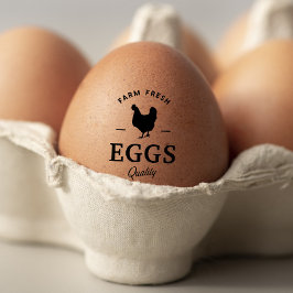 Cute Chicken Farm Fresh Blommigt Egg Stämpel