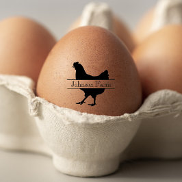 Cute Chicken Farm Fresh Blommigt Egg Stämpel