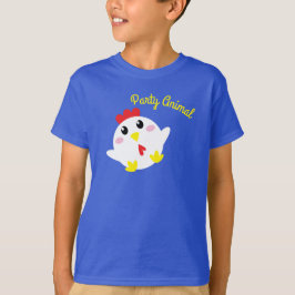 Cute Chicken Farm Kids 1:a födelsedagen Party T Shirt