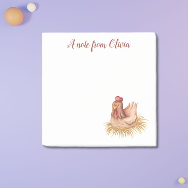 Cute Chicken Farm Post-it Block (Skapare uppladdad)