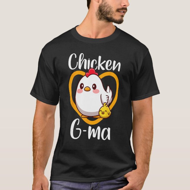 Cute Chicken G ma Chick Family Farmer Poultry Moth T Shirt (Framsida)