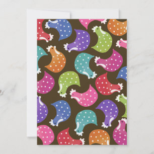 Cute Chicken Hens Night Bachelorette Party Inbjuda Inbjudningar