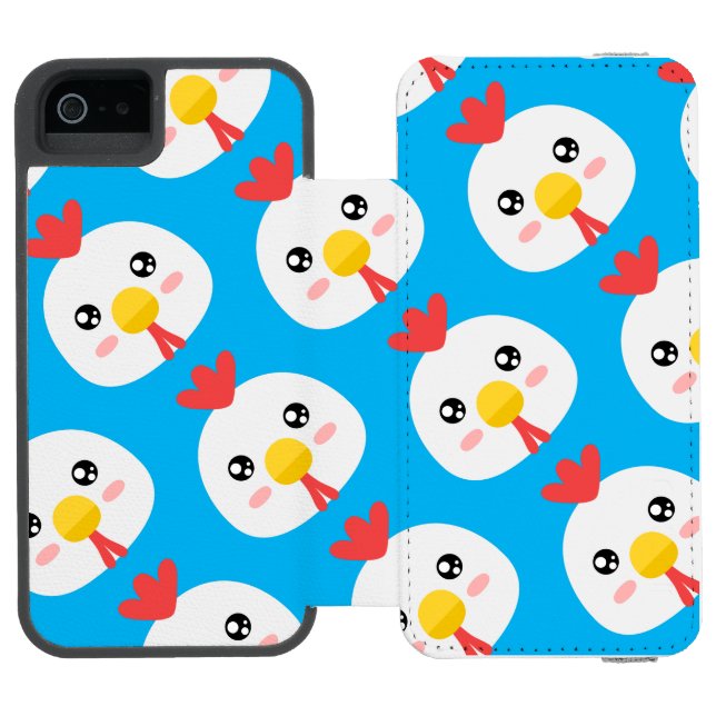 Cute Chicken Incipio iPhone Wallet Skal (Folio Öppen)