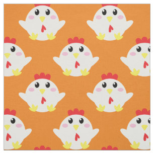 Cute Chicken Kids Farm Bird Tecknad Tyg