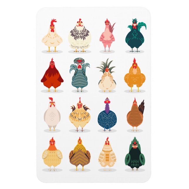 Cute Chicken Magnet (Vertikal)