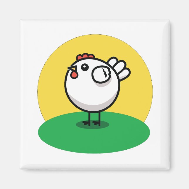 Cute Chicken Magnet (Framsidan)