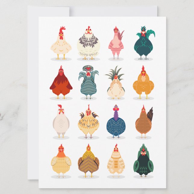 Cute Chicken Meddelande (Framsida)