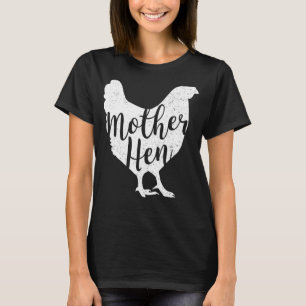 Cute Chicken mor Hen Lycklig Mors dag för Wo T Shirt