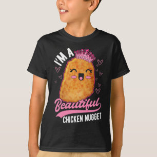 Cute Chicken Nugget Girl Foodie Queen T Shirt