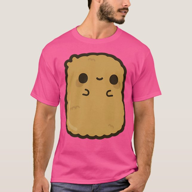Cute Chicken Nugget T Shirt (Framsida)