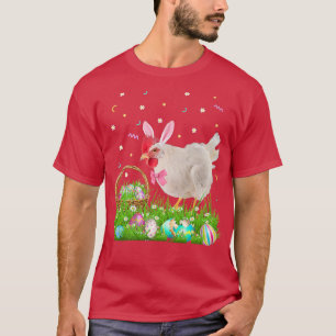 Cute Chicken Påsk Day Bunny Eggs Påsk Costume T Shirt
