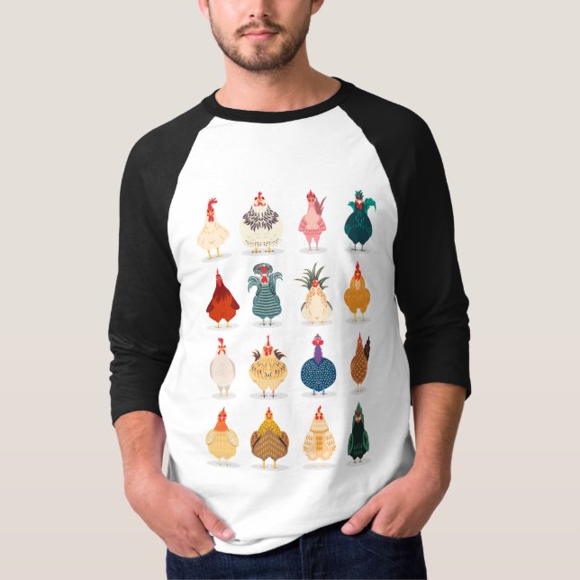 Cute Chicken T Shirt (Framsida)