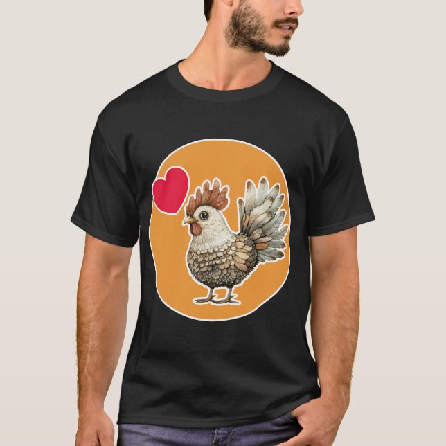 Cute Chicken T Shirt (Framsida)