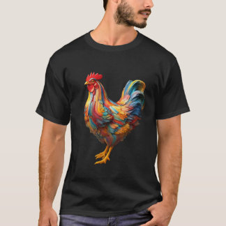 Cute Chicken T Shirt För manar Women Boskap
