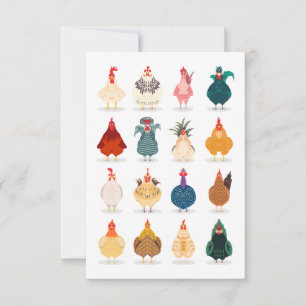 Cute Chicken Tack Kort