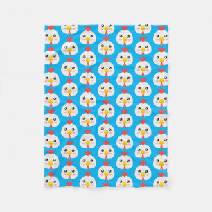 Cute Chickens Fleecefilt