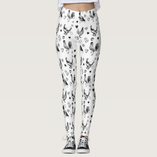 Cute Chickens kollage Leggings