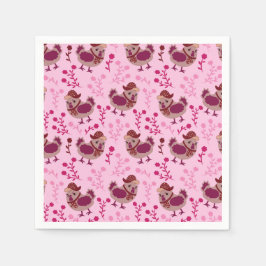 Cute Chickens Pappersservett