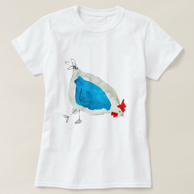 Cute chickens watercolor t shirt (Design framsida)